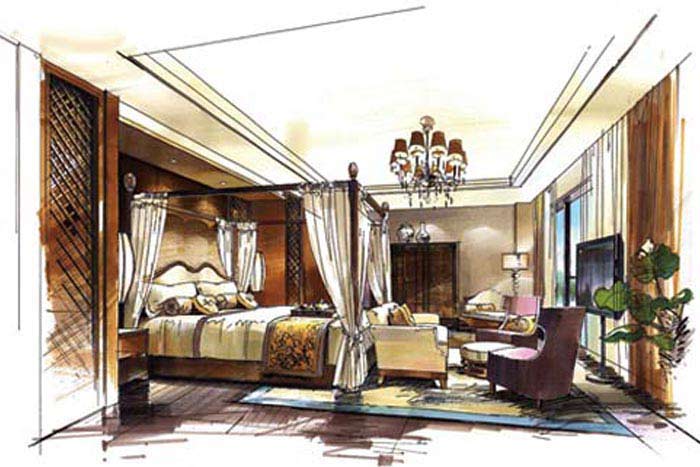 天津手繪培訓室內(nèi)設計手繪表現(xiàn)