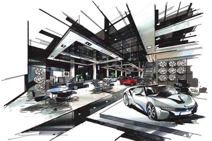 手繪培訓展示空間手繪表現(xiàn)