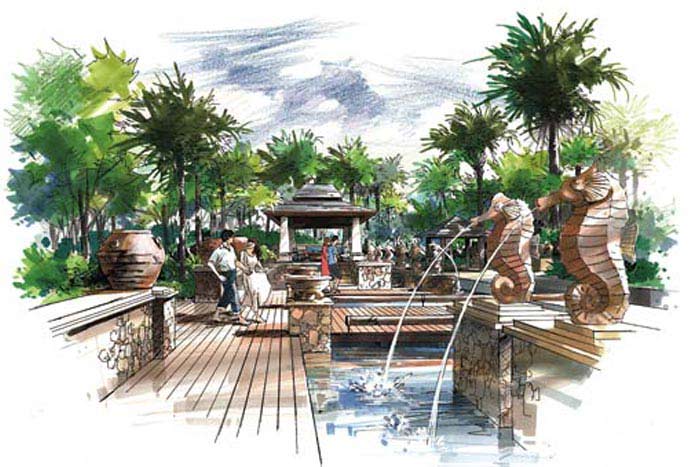 手繪培訓園林景觀手繪表現(xiàn)